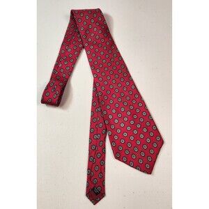 Vintage Savile Row Designer 100% Italian Silk Tie Luxury Necktie